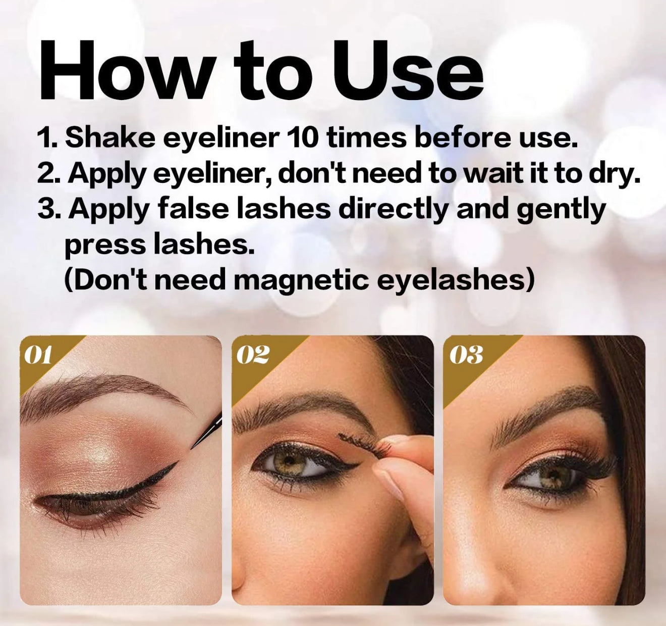 Eyeliner and Eyelash Glue (Two in One)